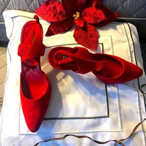 Unique and gorgeous suede leather heels! NWT